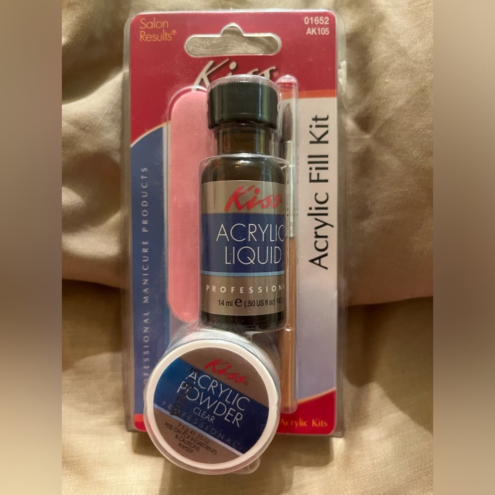 KISS acrylic nail fill kit professional salon manicure products NEW in package